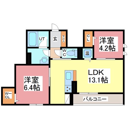 エクラ　アリスティオの物件間取画像